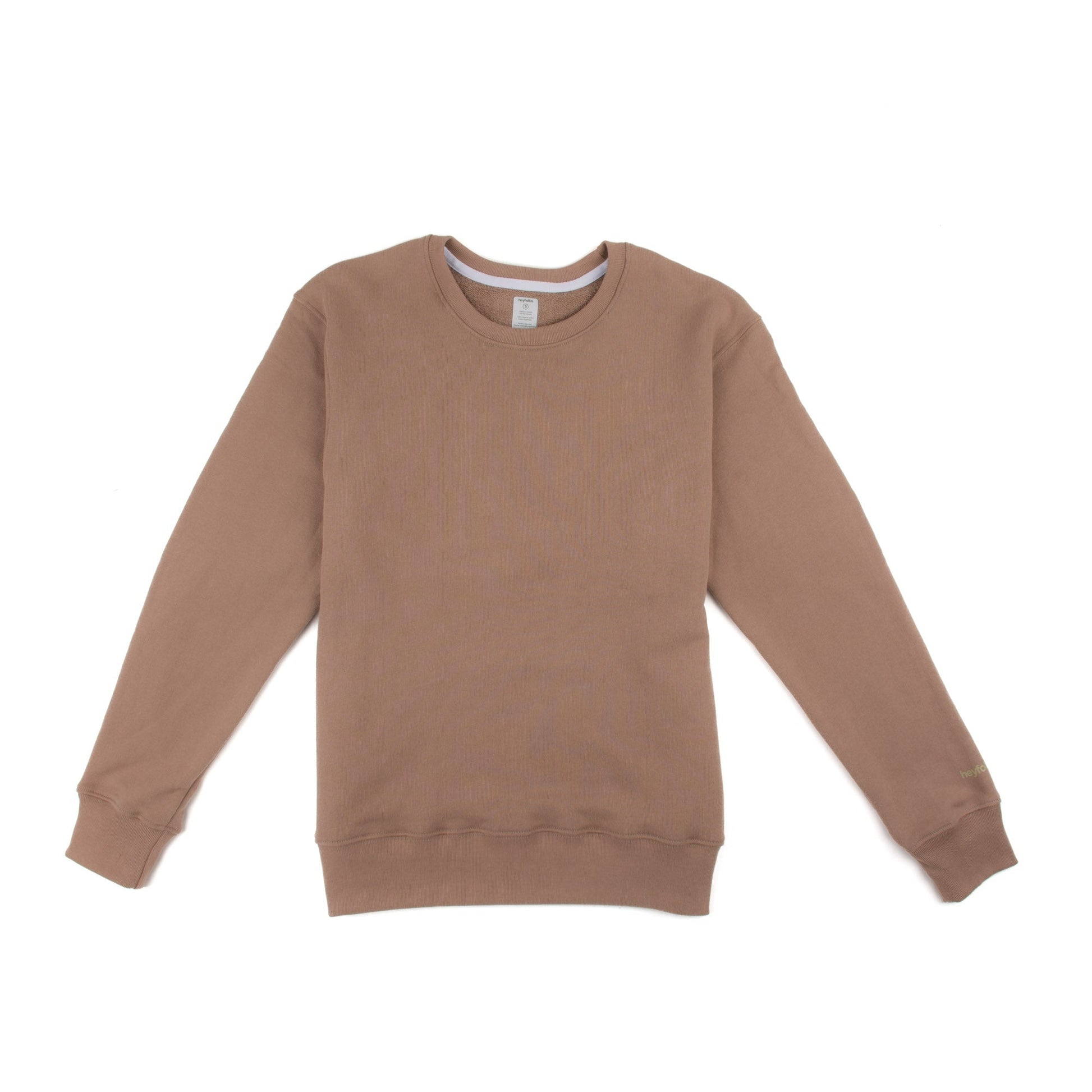 Adult Crew Neck Pullover - Basic - Fawn Adult Sweater heyfolks 