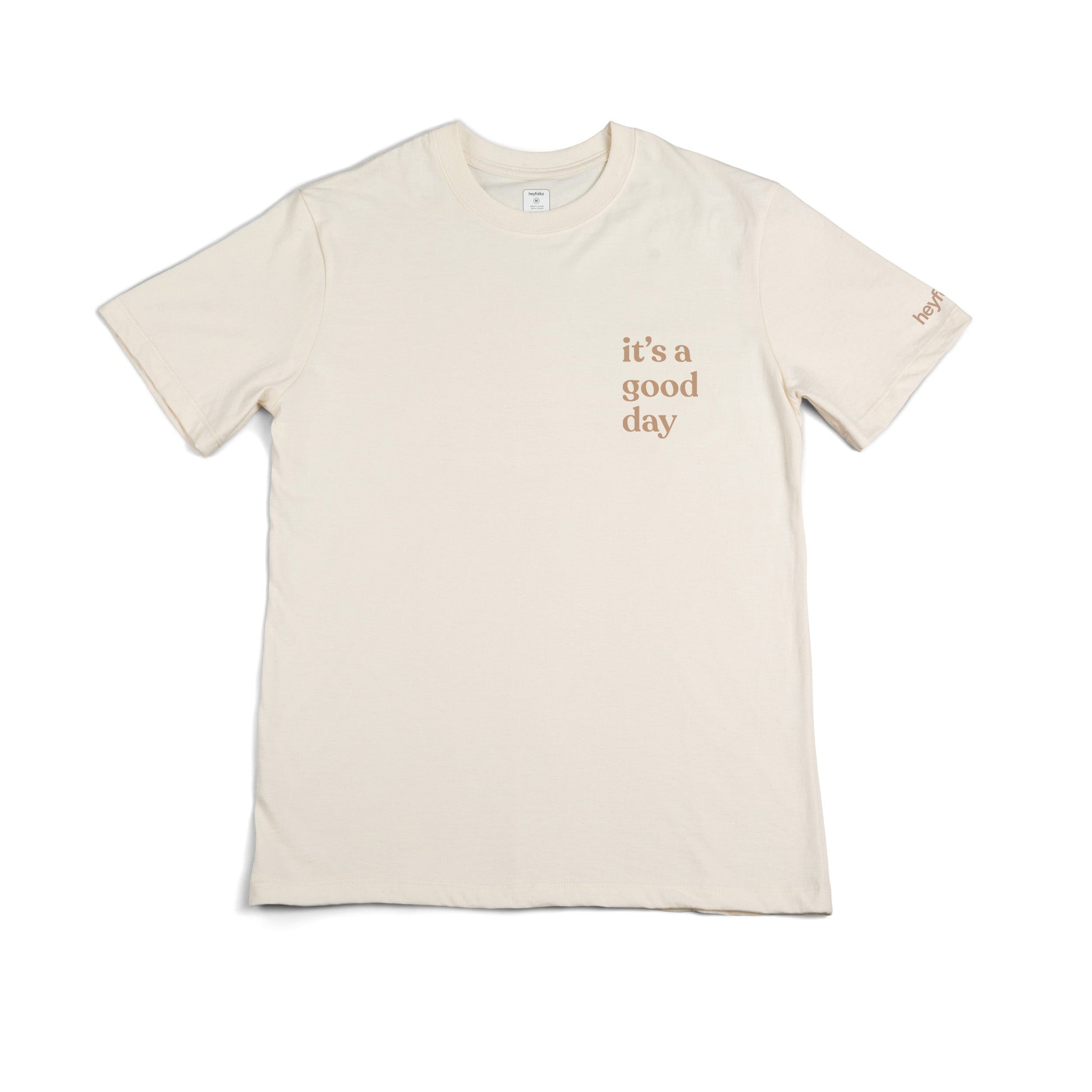 Adult Its a Good Day Tee - Natural Adult Apparel heyfolks 